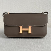 Hermès Etoupe Constance Elan Epsom Rose Gold Hardware