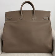 Hermès Etoupe HAC Birkin 50 Togo Palladium Hardware