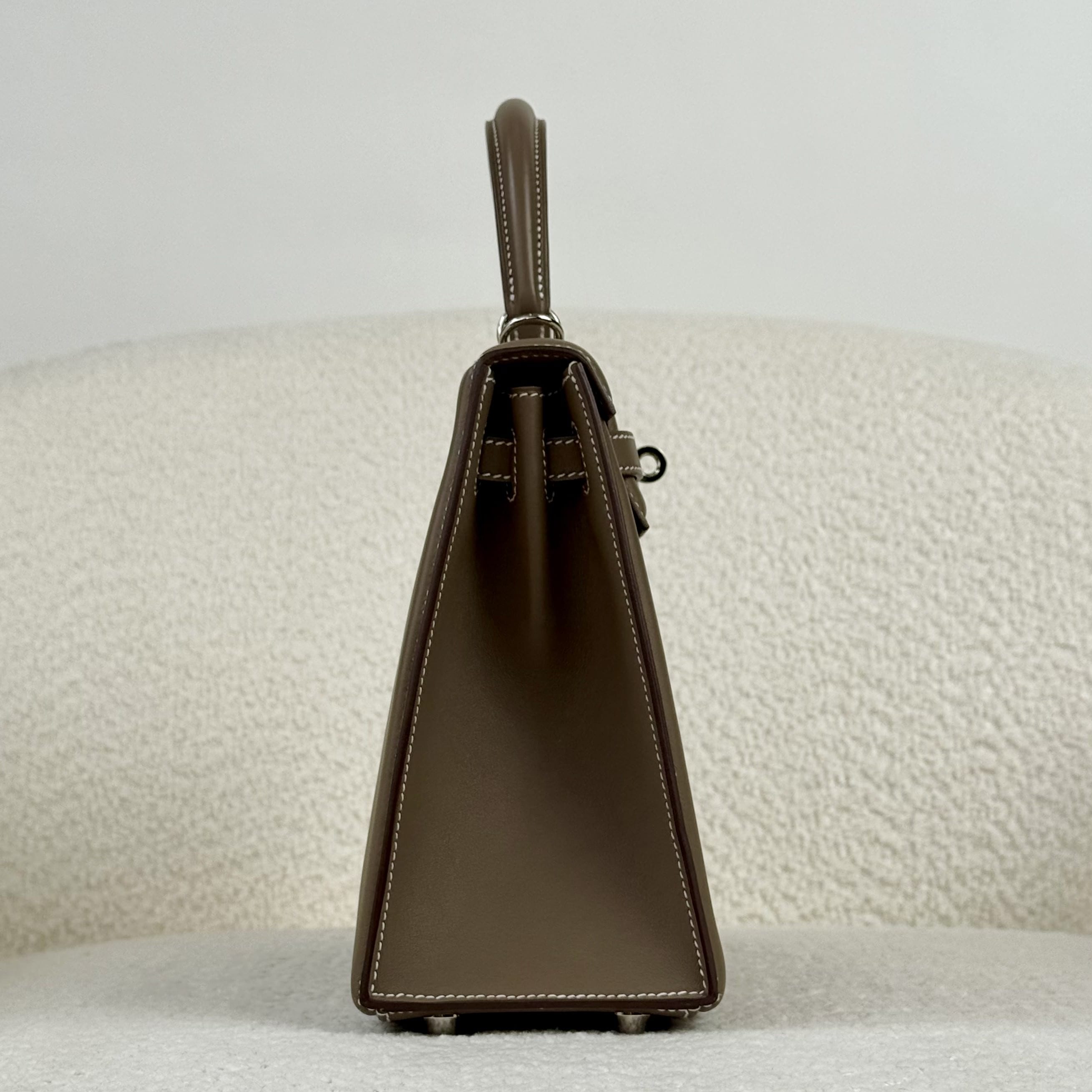 Hermès Etoupe Kelly 25 Swift Padded Palladium Hardware Limited Edition