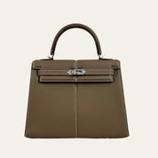 Hermès Etoupe Kelly 25 Swift Padded Palladium Hardware Limited Edition