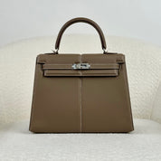 Hermès Etoupe Kelly 25 Swift Padded Palladium Hardware Limited Edition