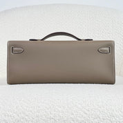 Hermès Etoupe Kelly Cut Swift Palladium Hardware