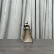 Hermès Etoupe Kelly Pochette Clutch Swift Calfskin Palladium Hardware