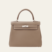 Hermès Etoupe Kelly Retourne 25 Palladium Hardware