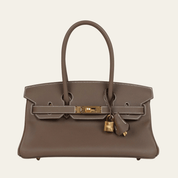 Hermès Etoupe Shoulder Birkin 29 Evercolor Gold Hardware