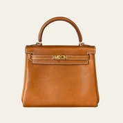 Hermès Fauve Kelly 25 Retourne Barenia Fauborg Calfskin Gold Hardware