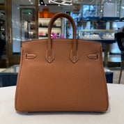 Hermès Gold Birkin 25 Togo Gold Hardware