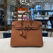 Hermès Gold Birkin 25 Togo Gold Hardware