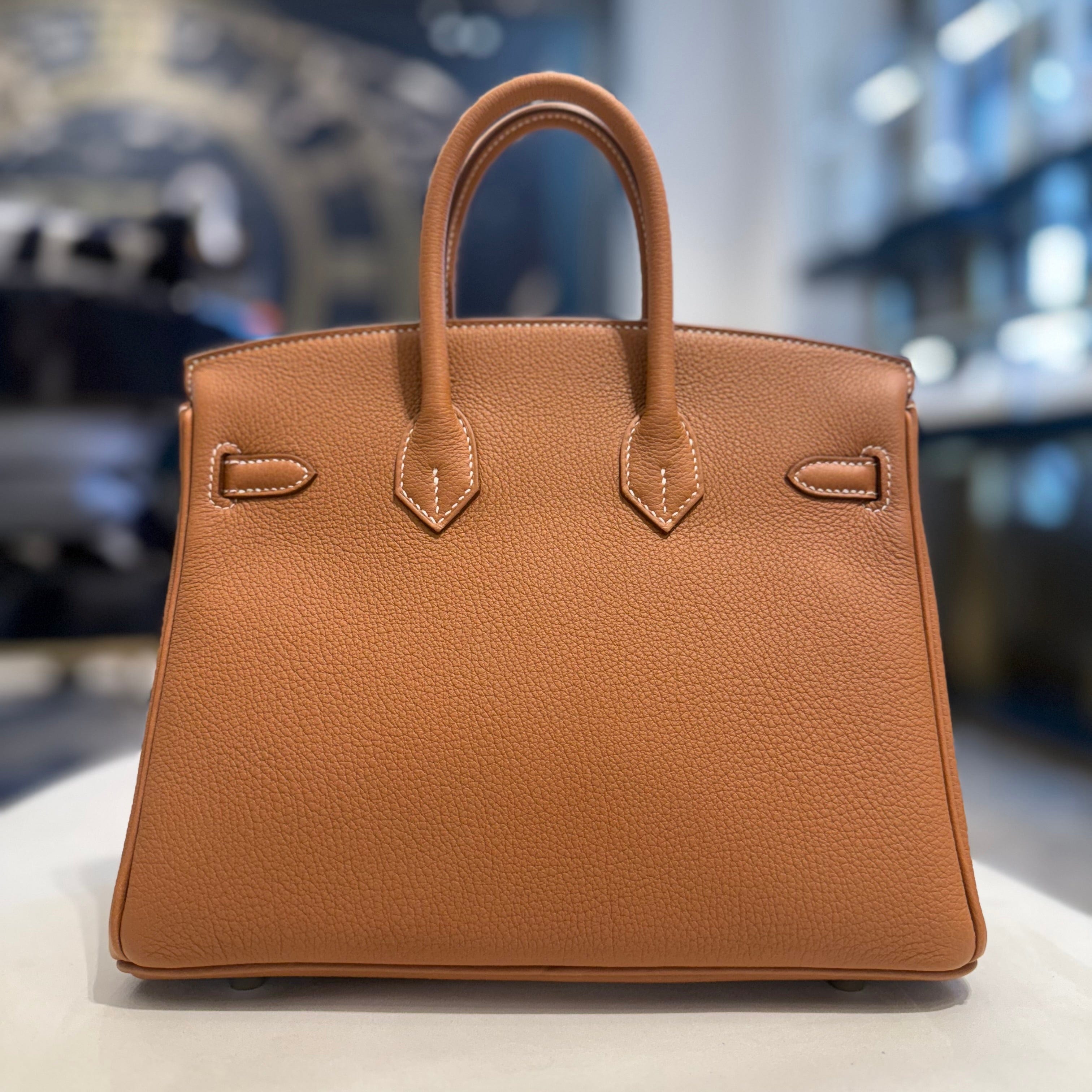 Hermès Gold Birkin 25 Togo Palladium Hardware