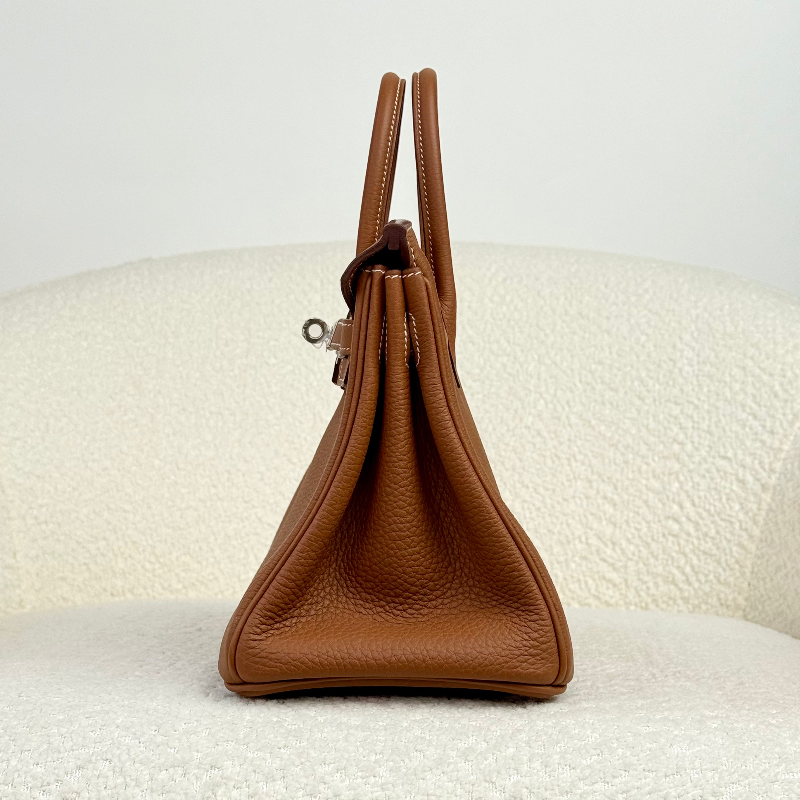 Hermès Gold Birkin 25 Togo Palladium Hardware