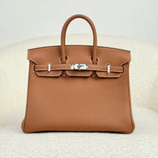 Hermès Gold Birkin 25 Togo Palladium Hardware