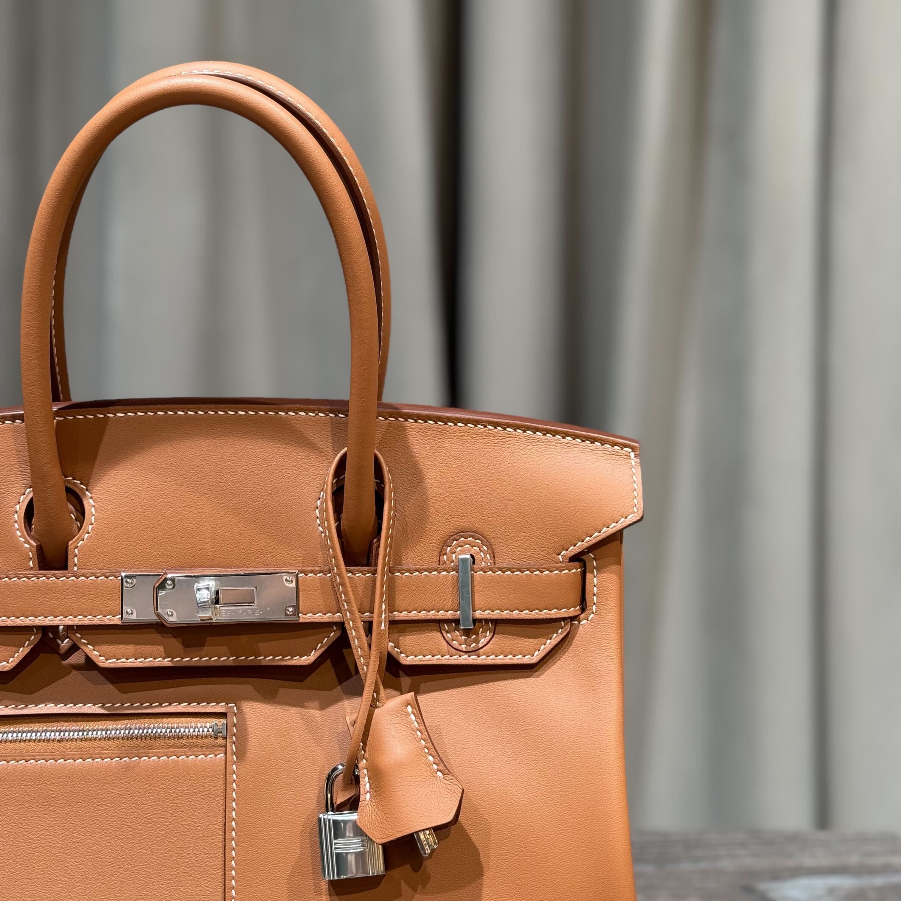 Hermès Gold Birkin 30 Colormatic Swift Palladium Hardware Limited Edition