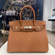 Hermès Gold Birkin 30 Togo Brushed Palladium Hardware