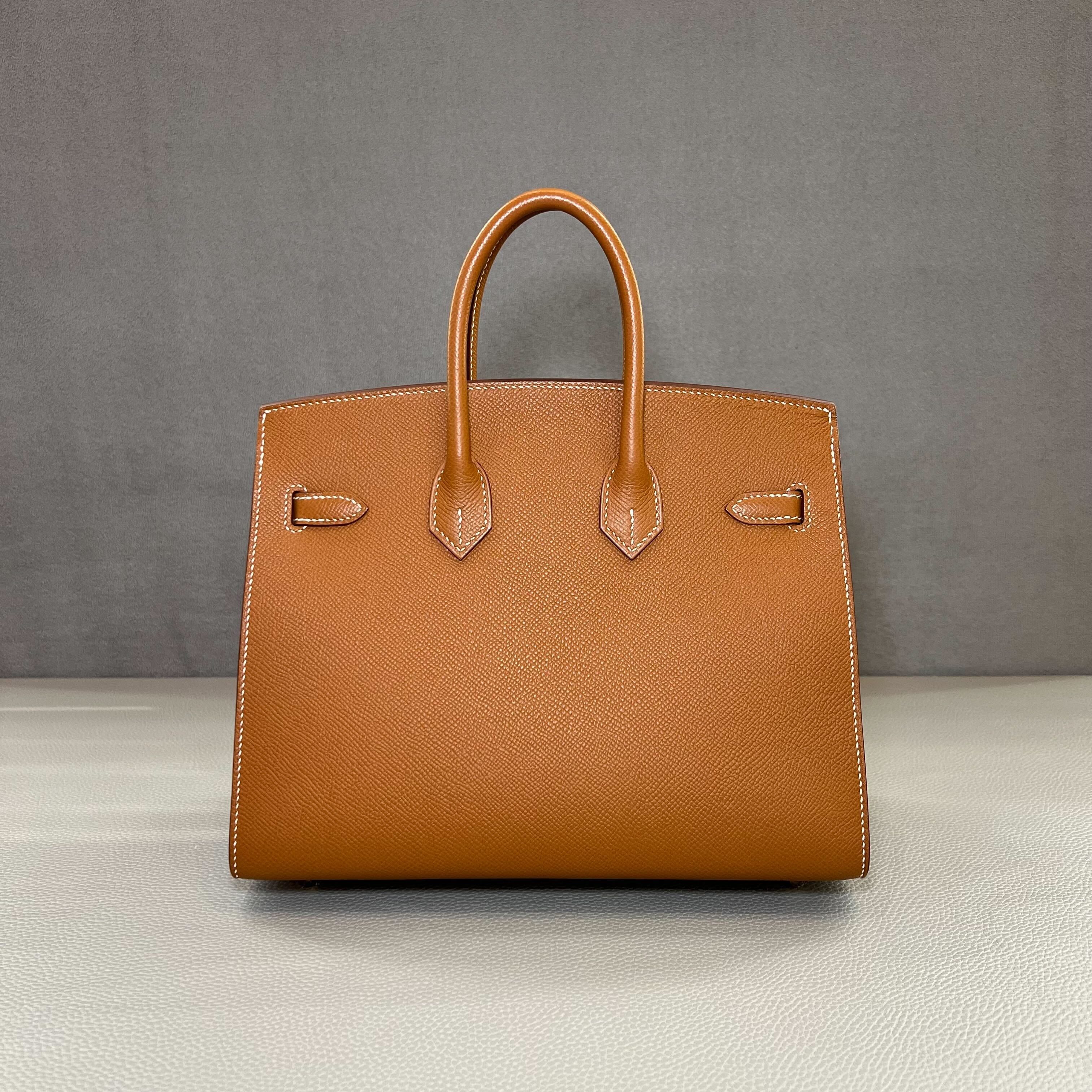 Hermès Gold Birkin Sellier 25 Epsom Gold Hardware
