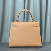 Hermès Gold Kelly 25 Sellier Epsom Palladium Hardware