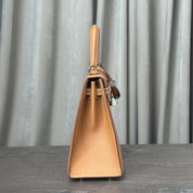 Hermès Gold Kelly 25 Sellier Epsom Palladium Hardware