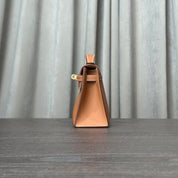 Hermès Gold Kelly Pochette Clutch Swift Gold Hardware