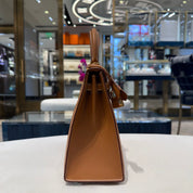 Hermès Gold Kelly Sellier 25 Epsom Gold Hardware