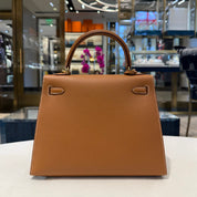 Hermès Gold Kelly Sellier 25 Epsom Gold Hardware