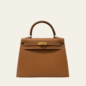 Hermès Gold Kelly Sellier 25 Epsom Gold Hardware