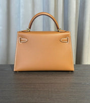 Hermès Gold Mini Kelly Sellier 20 Epsom Gold Hardware