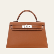 Hermès Gold Mini Kelly Sellier 20 Epsom Palladium Hardware