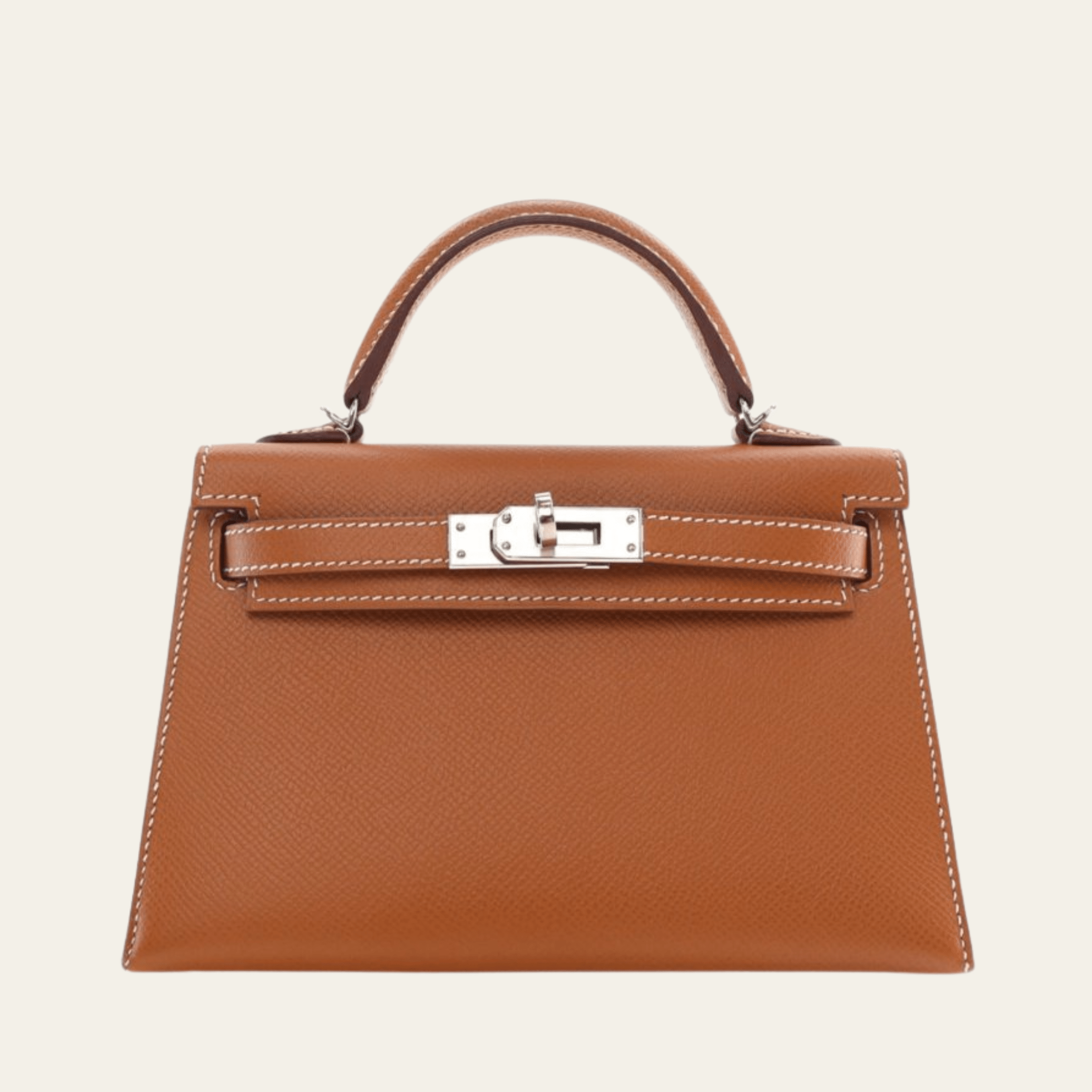 Hermès Gold Mini Kelly Sellier 20 Epsom Palladium Hardware