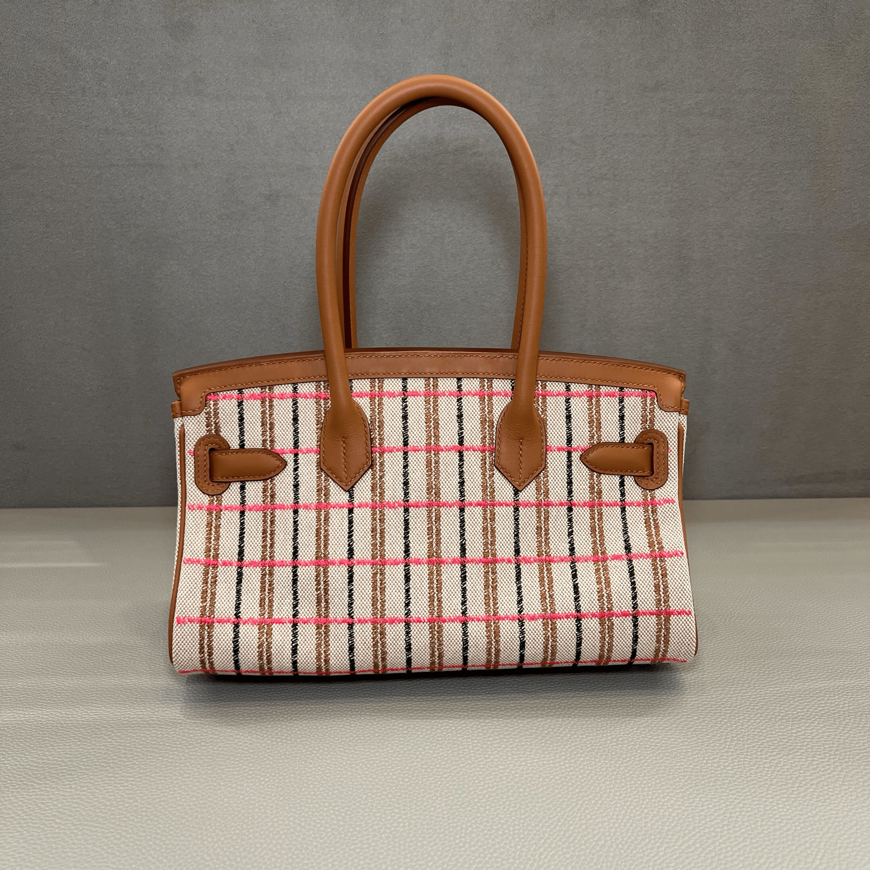 Hermès Gold Shoulder Birkin 29 Gold Swift and Embroidered Canvas Ecru, Beige, Rose Pop, Noir and Fauve Palladium Hardware