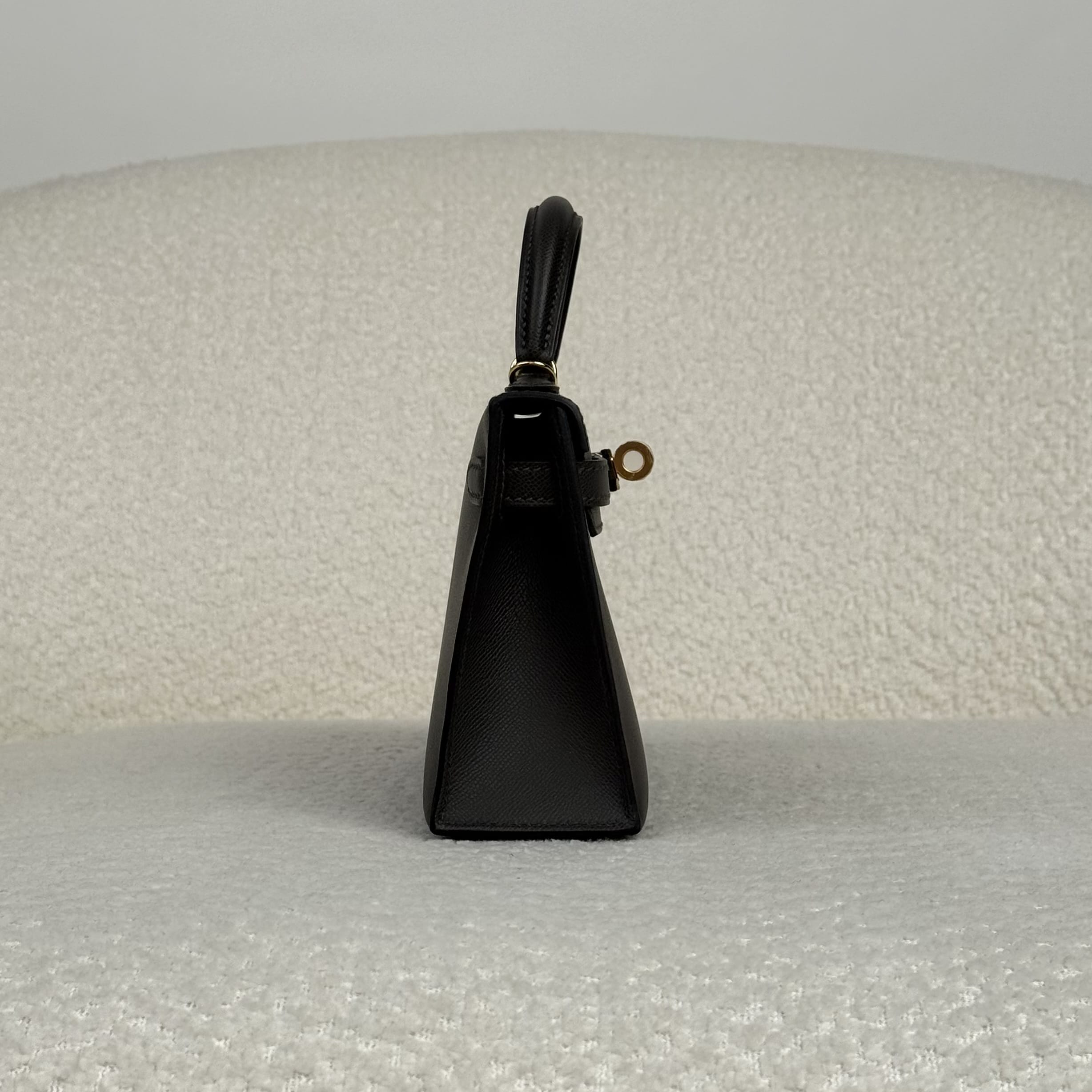 Hermès Graphite Mini Kelly Sellier 20 Epsom Gold Hardware
