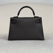 Hermès Graphite Mini Kelly Sellier 20 Epsom Gold Hardware