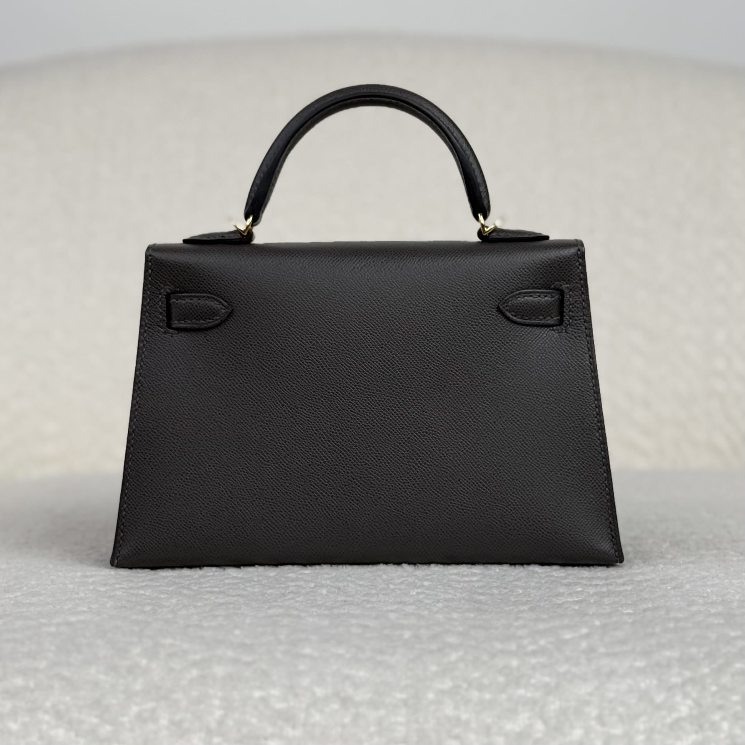 Hermès Graphite Mini Kelly Sellier 20 Epsom Gold Hardware