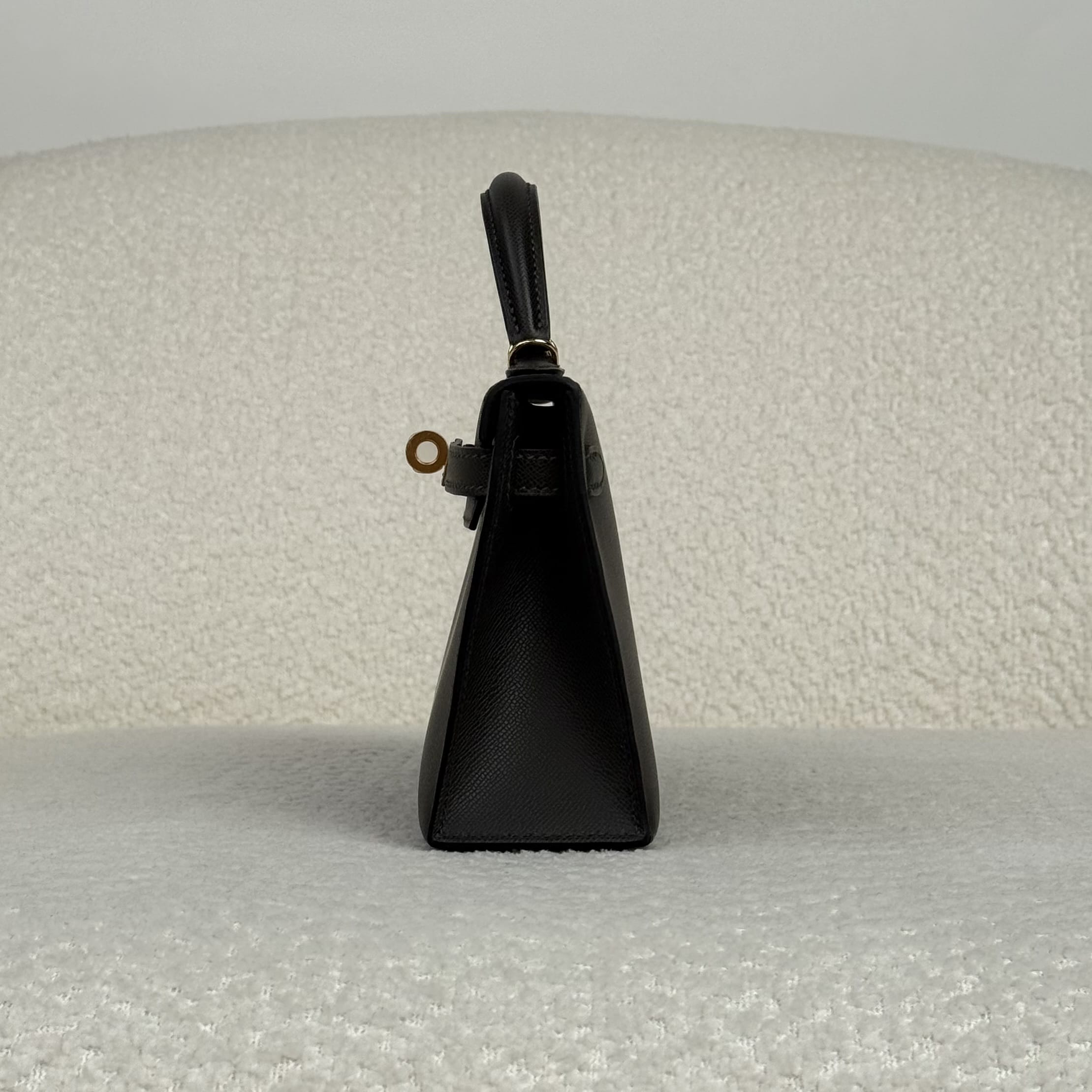 Hermès Graphite Mini Kelly Sellier 20 Epsom Gold Hardware