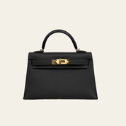 Hermès Graphite Mini Kelly Sellier 20 Epsom Gold Hardware