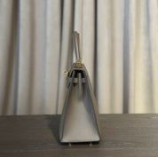 Hermès Gris Etain Kelly Sellier 25 Epsom Gold Hardware