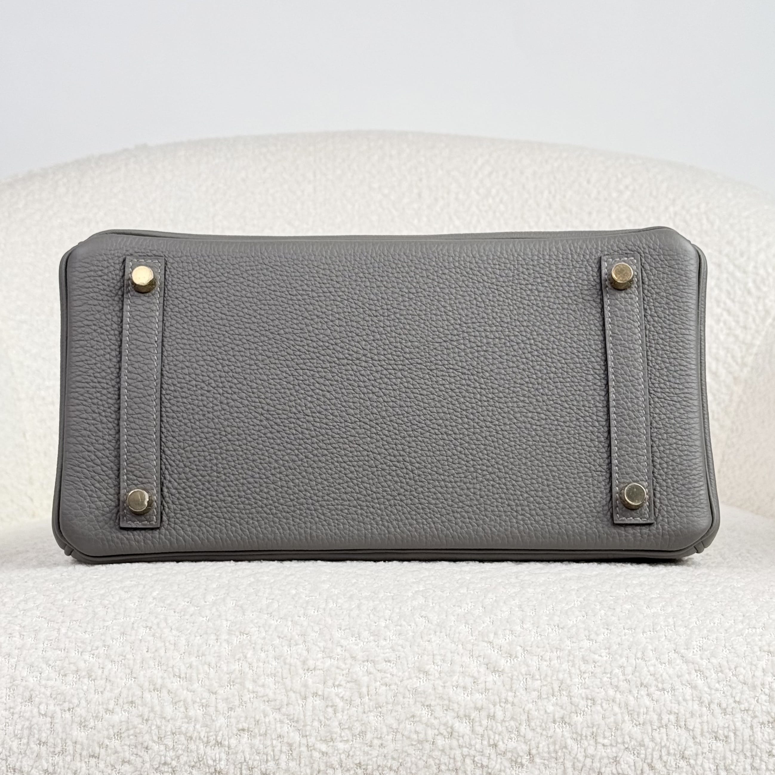 Hermès Gris Meyer Birkin 30 Togo Gold Hardware