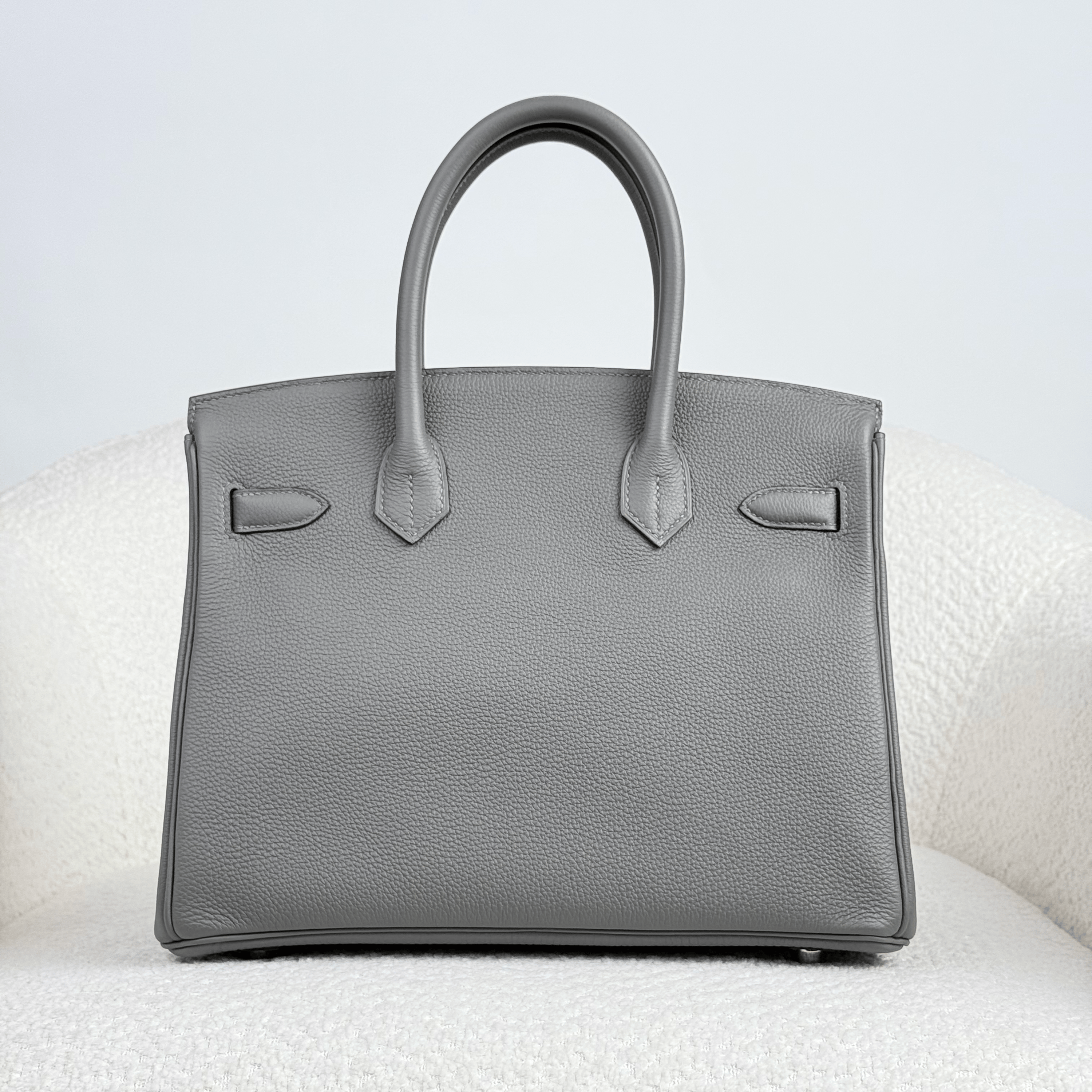 Hermès Gris Meyer Birkin 30 Togo Gold Hardware