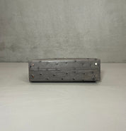 Hermès Gris Meyer Mini Kelly Sellier 20 Ostrich Palladium Hardware