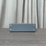 Hermès Gris Misty Mini Kelly 20 Sellier Epsom Electrum Hardware