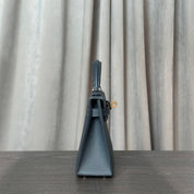 Hermès Gris Misty Mini Kelly 20 Sellier Epsom Electrum Hardware