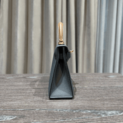 Hermès Gris Misty Noir Alezan Mini Kelly 20 Sellier Tricolore Epsom Permabrass Hardware