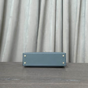 Hermès Gris Misty Noir Alezan Mini Kelly 20 Sellier Tricolore Epsom Permabrass Hardware