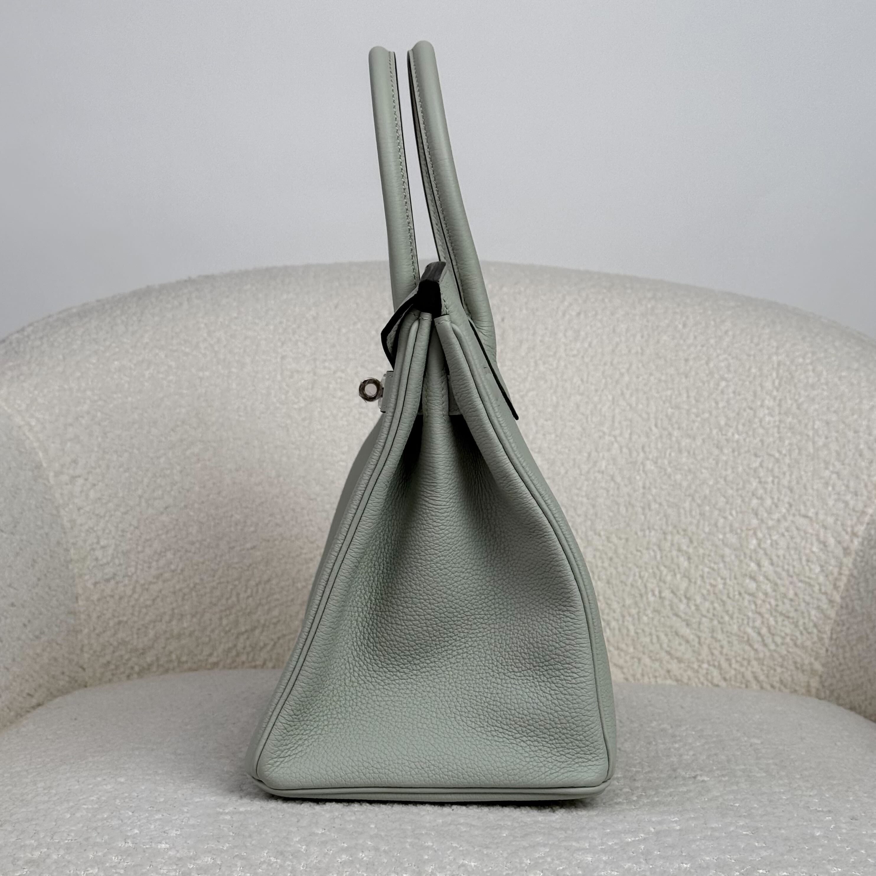 Hermès Gris Neve Birkin 30 Togo Palladium Hardware