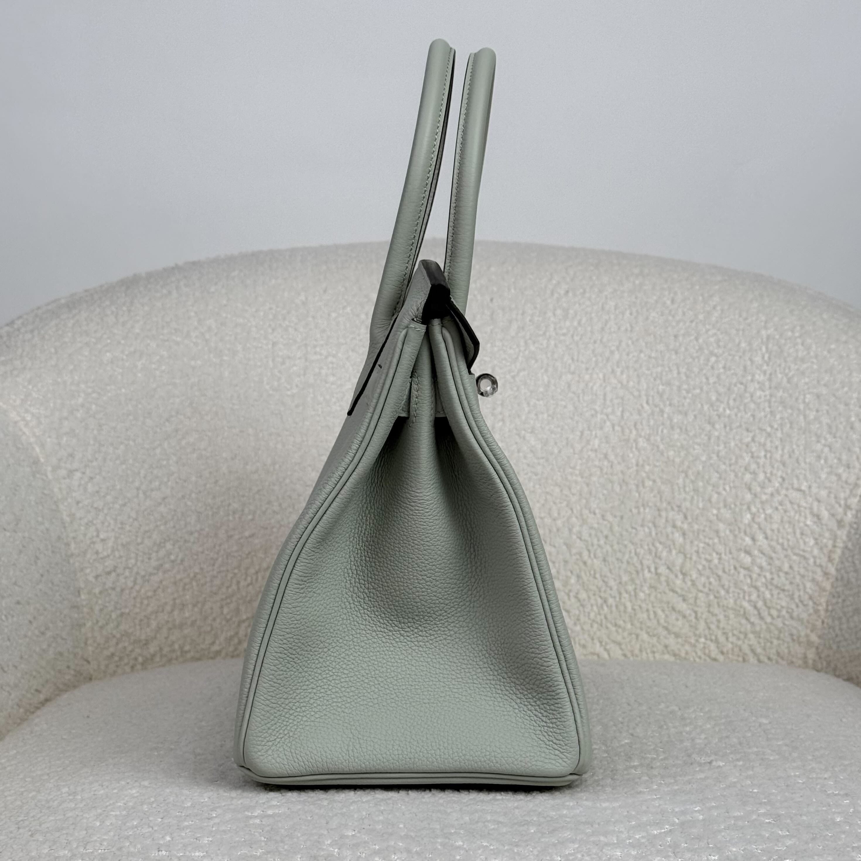 Hermès Gris Neve Birkin 30 Togo Palladium Hardware