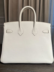Hermès Gris Pale Birkin 25 Togo Gold Hardware