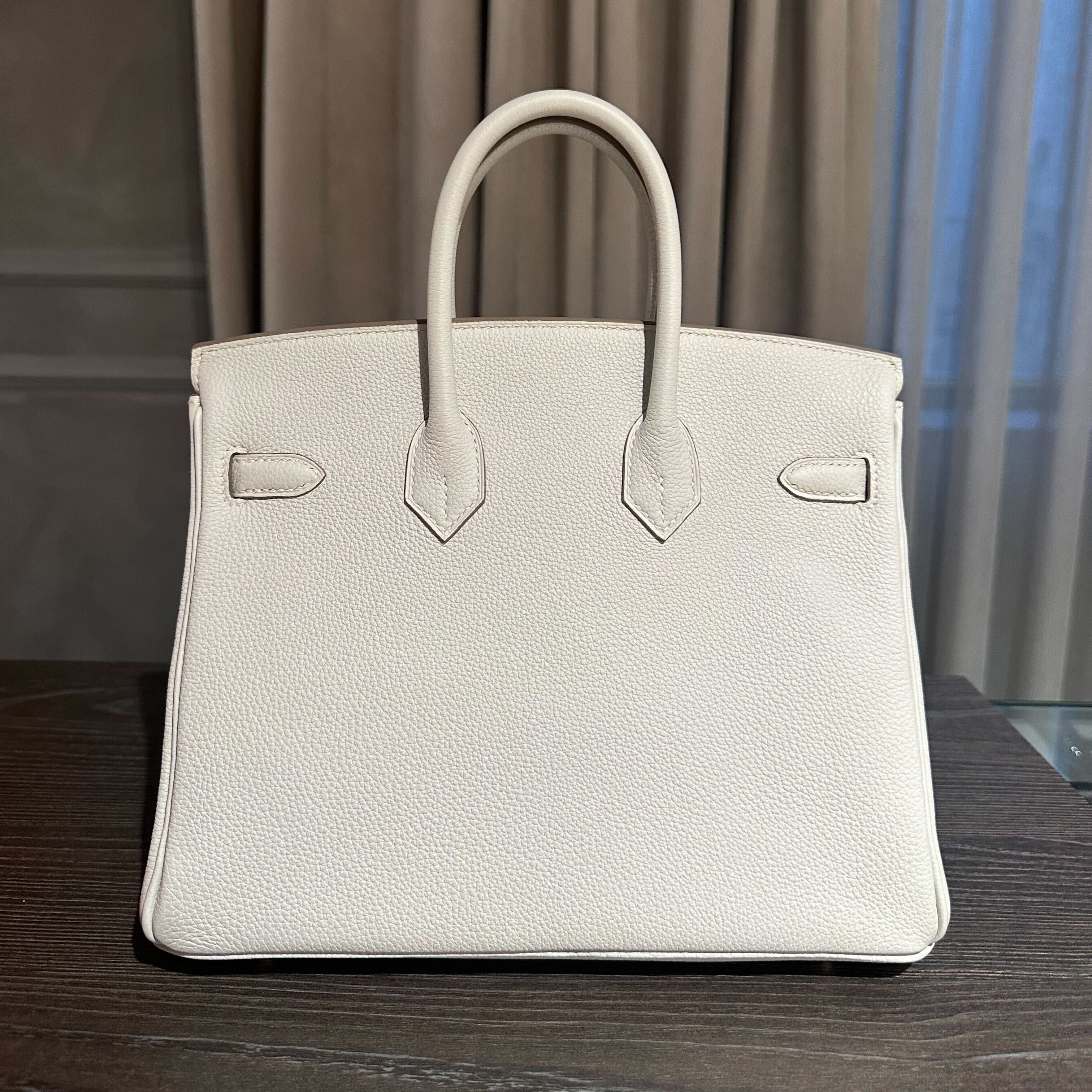 Hermès Gris Pale Birkin 25 Togo Gold Hardware