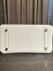 Hermès Gris Pale Birkin 25 Togo Gold Hardware