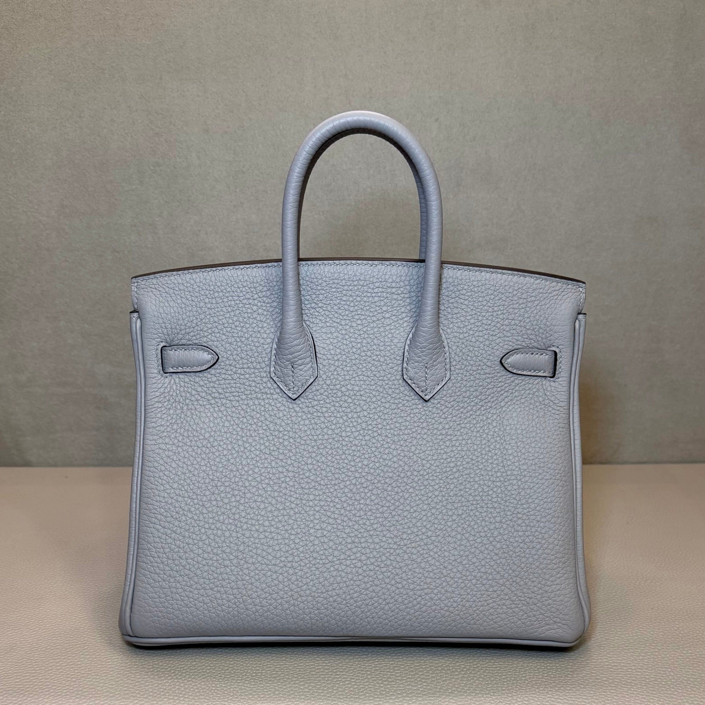 Hermès Gris Pantin Birkin 25 Togo Palladium Hardware