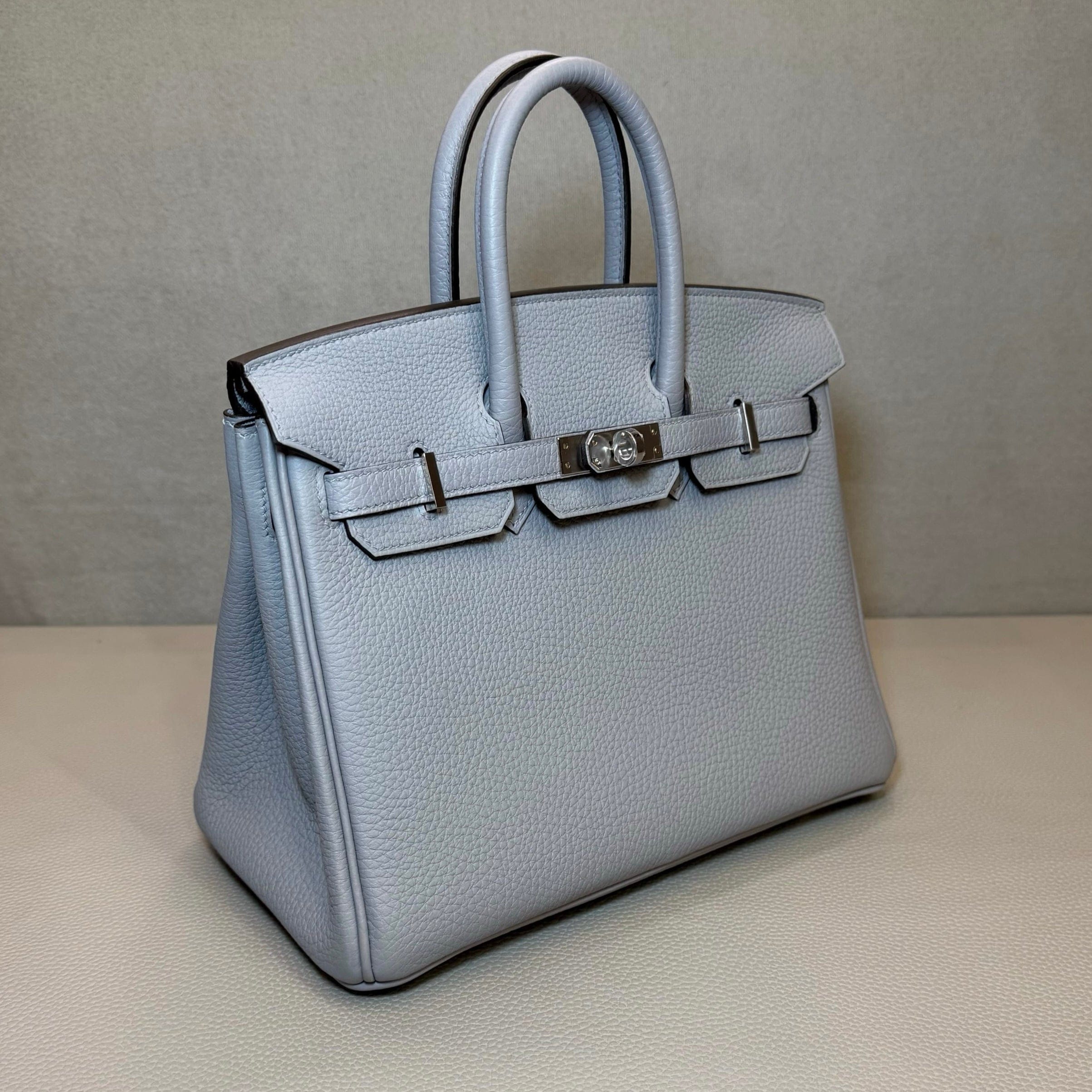 Hermès Gris Pantin Birkin 25 Togo Palladium Hardware