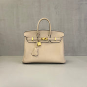 Hermès Gris Tourterelle Birkin 25 Togo Gold Hardware