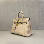 Hermès Gris Tourterelle Birkin 25 Togo Gold Hardware
